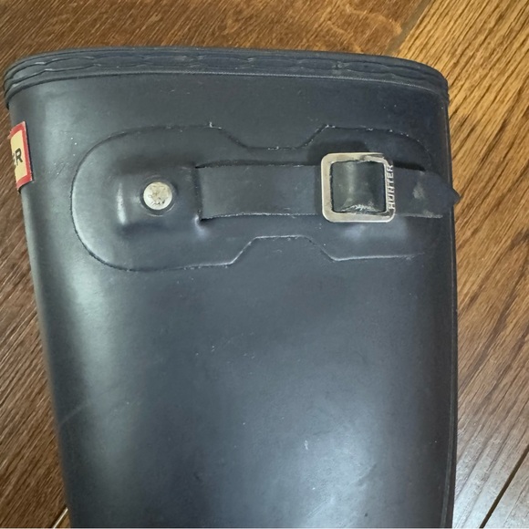 Hunter Original Rain Boots Kids’ Navy Wellington Boots Size 4 / 5 UNISEX - Picture 7 of 9